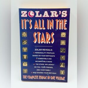 Zolar's It's All in the Stars: The Complete Zodiac (Paperback, 1993) 1st Edition